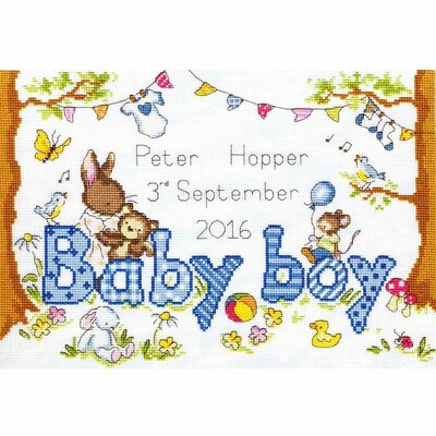 Bothy Threads XKG3  kit point croix  Bunny love  Boy