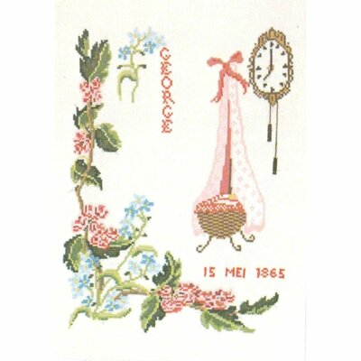 Thea Gouverneur 865  kit point croix  Mei  tableau de naissance