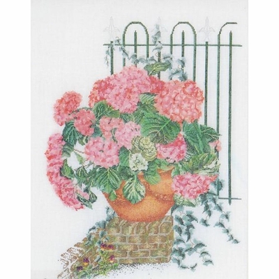 Thea Gouverneur  2036  kit point croix  Hortensia