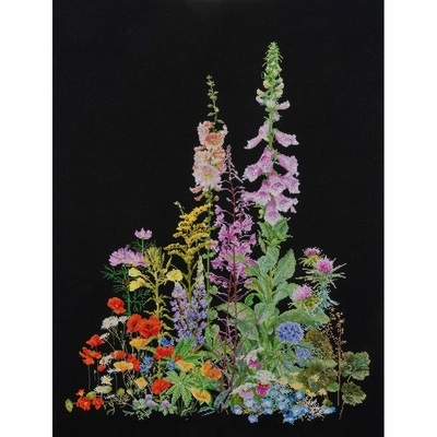 Thea Gouverneur 554 -05  kit point de croix  Fleurs sauvage