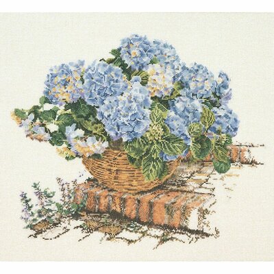 Thea Gouverneur 2046  kit point de croix  Hydrangea bleu