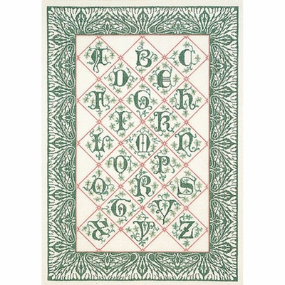 Thea Gouverneur 2050  kit point croix  Alphabet bordée