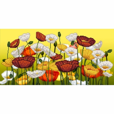 Nova sloboda HC3046  Kit de Broderie perles  Coquelicots