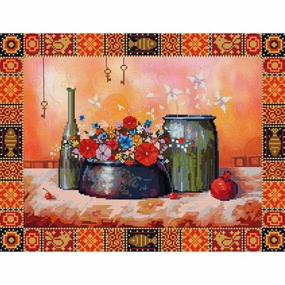 Nova Sloboda HHD3009  kit point de croix avec perles  Nature morte