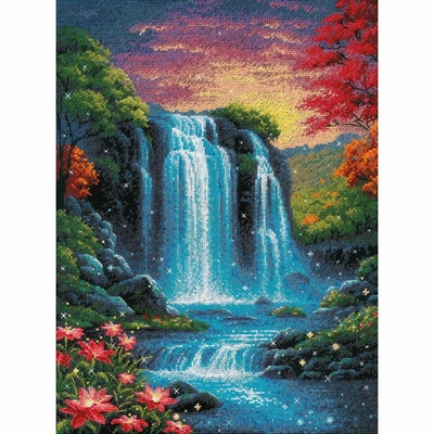 Riolis 2274  kit pointde croix  Cascade magique