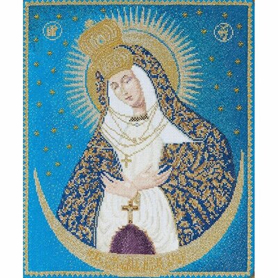 Thea Gouverneur 530  kit point de croix  Icône Our lady of the down  1