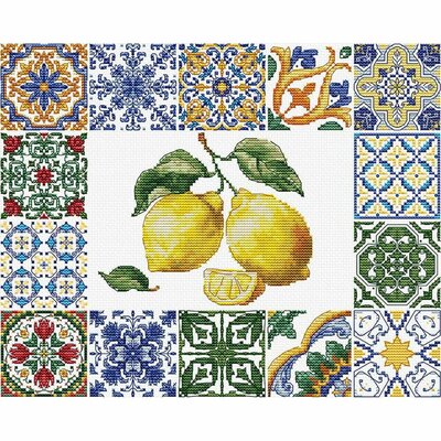 Luca-S B7049  kit point croix  Essence Citron