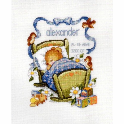 Pako 225288  kit point croix  Tableau de naissance