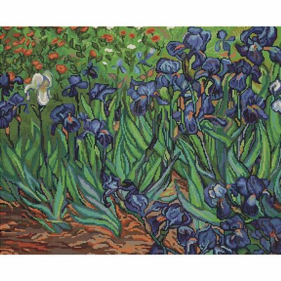 Luca-S B444  kit point croix  Iris de Van Gogh