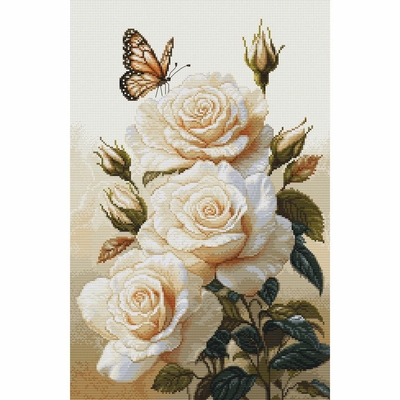 Luca-S B7056  kit point croix  Le parfum des roses