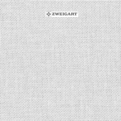 Zweigart Aida 8 Pts (20 count) blanche  3326 1  extra fine