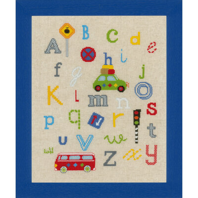 ABC dans la circulation - Vervaco PN-0150884 - Kit broderie point de croix sur www.la-brodeuse.com