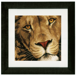 Le lion, roi des animaux - Kit broderie Lanarte PN-0154979 sur www.la-brodeuse.com