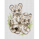 Kit broderie Luca-S B189 Tiger Cubs sur www.la-brodeuse.com