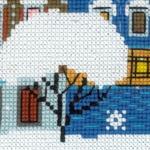 Riolis 1683 - ville de Noël - kit point de croix compté - 3