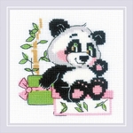 Riolis 1883 - Panda - kit point de croix compté -