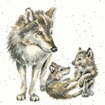 Bothy threads XHD94  Meute de loups  kit point de croix compté