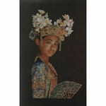 Thea Gouverneur 948 - danseuse Balinaise - kit point de croix compté -