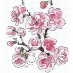Riolis 1818 - kit point de croix compté - La Branche de Sakura - 3