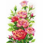 Riolis 2057 - kit point de croix compté - Roses en fleurs - 3