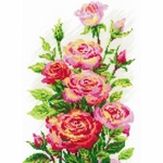 Riolis 2057  kit point de croix compté  Roses en fleurs  3