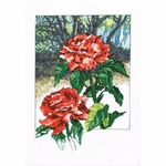Permin 90-9105 - kit point de croix compté - Roses - 1