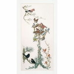 Thea Gouverneur 1065 - kit point de croix compté - Mangeoire à oiseaux - 1