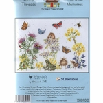 Bothy Threads XHD100  kit point de croix compté  souvenirs de fleurs sauvages  2