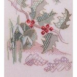 Bothy Threads SP04 - kit point de croix compté -  fleurs dhiver - 2