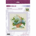 Riolis 2069 kit point de croix compté Muguet forestier 1