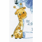 Riolis 1935 - kit point de croix compté - tableau de naissance - petit garçon - 2