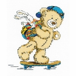 Riolis 1911 kit point de croix compté vacances de l'ours