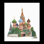 Thea Gouverneur 513  kit point de croix compté  Cathédrale St Basile de Moscou  1