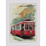 Riolis 2106 kit point de croix compté Vieux tramway