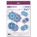 Riolis 1889AC - kit point croix compté - flocons de neige - 4