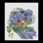 Thea Gouverneur 3025  kit point de croix compté  hortensia  3