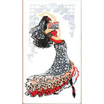 Riolis 788 kit point de croix compté danseuse de flamenco