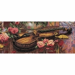 DIMENSIONS 35185 kit point croix compté Floral romantique 2