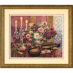 DIMENSIONS 35185 kit point croix compté Floral romantique