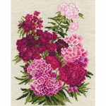 Riolis 1463  kit point croix compté  œillet de poète  5