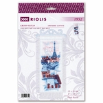Riolis 1952  kit point de croix compté  Toits de Paris  1
