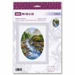 Riolis 1960   kit point de croix compté  Paysage en amont  1