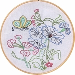 kit de broderie traditionnelle  Alvéo 15217 Brassée de fleurs sauvages