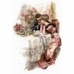 Riolis 1774  kit point croix compté  Romance