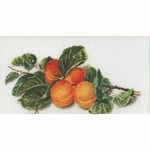 Thea Gouverneur 3062  kit point de croix compté  Pêches et prunes  2
