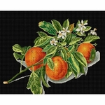 Thea Gouverneur 3061-05  kit point croix  Orange et Mandarine  1