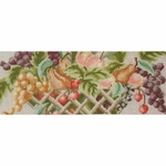 Thea Gouverneur 1091  kit point de croix compté  panier de fruits  4