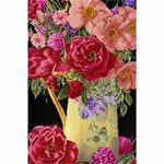 Thea Gouverneur 3019-05  kit point de croix compté  Rose en bouquet