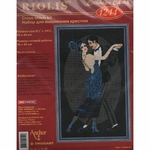 Riolis 1244  kit point croix  Couple de danseur  2