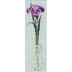 Riolis 1374  kit point croix compté  Irise violet